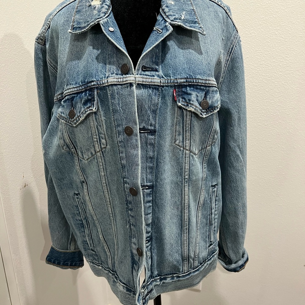 Levi’s denim jacket.  Heavy.  NWT.  Irregular.